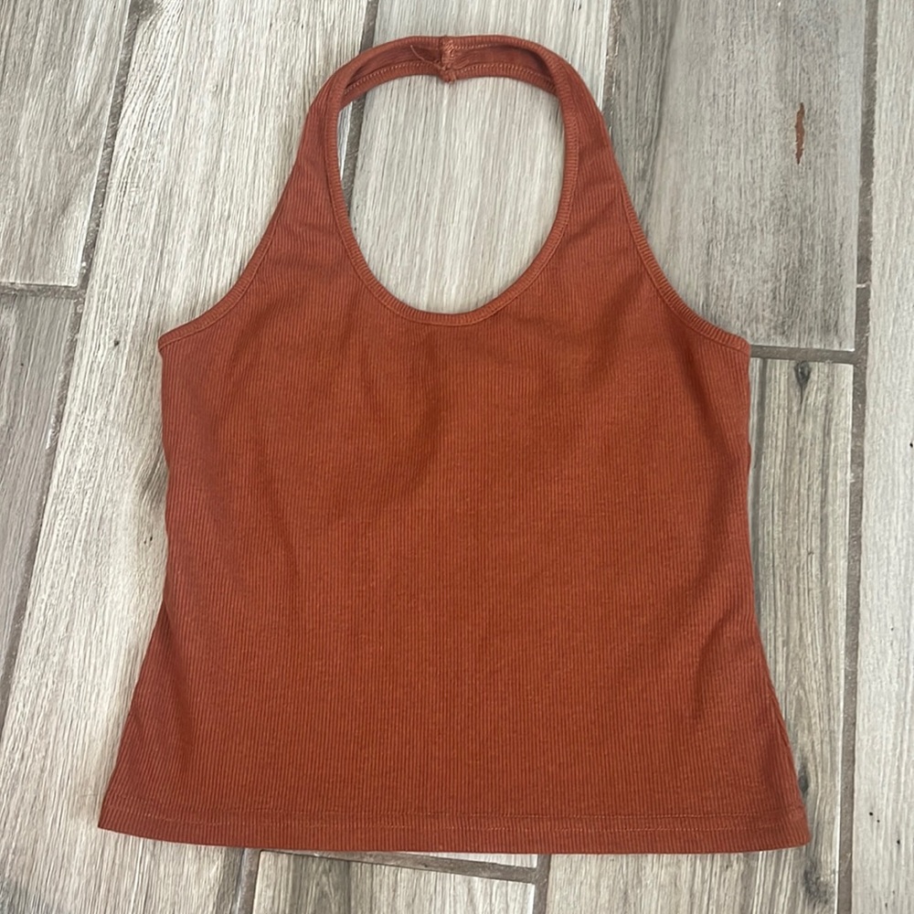 SHEIN Women’s Brown Halter Top Size Medium